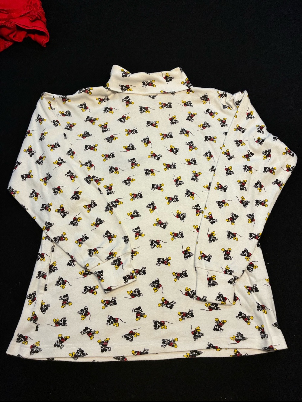 Vintage 90s Disney Mickey & Co Mickey Print Turtleneck Top Women's Size Small